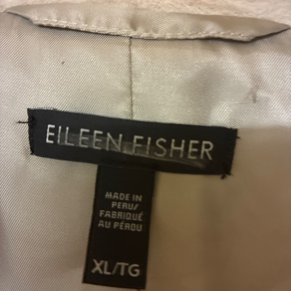 Eileen Fisher Alpaca and Wool Shawl collar Coat - Picture 3 of 7